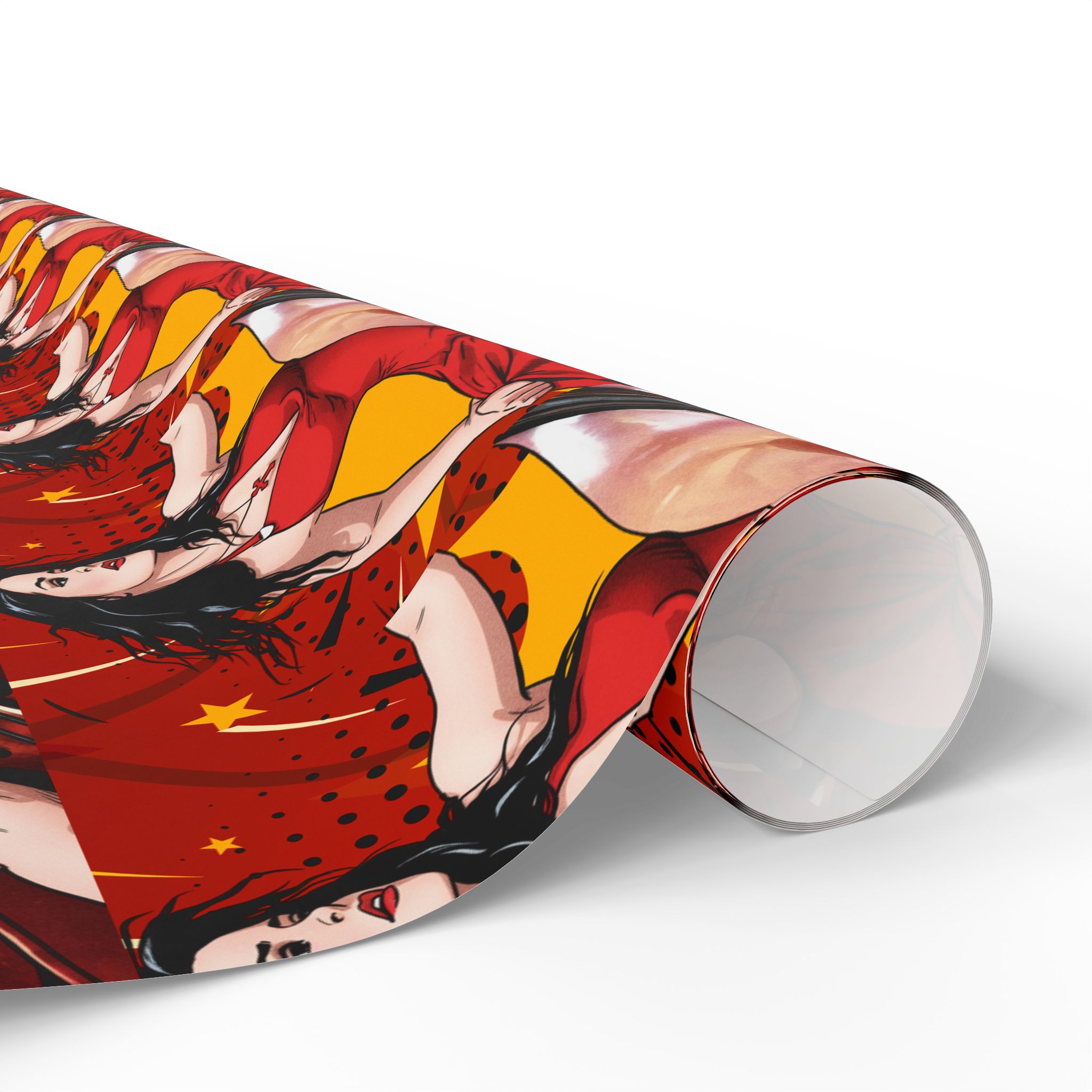 Pop-Art Wrapping Paper | Matte Gift Wrap Roll – Low End by Drama Wrap - Image 6