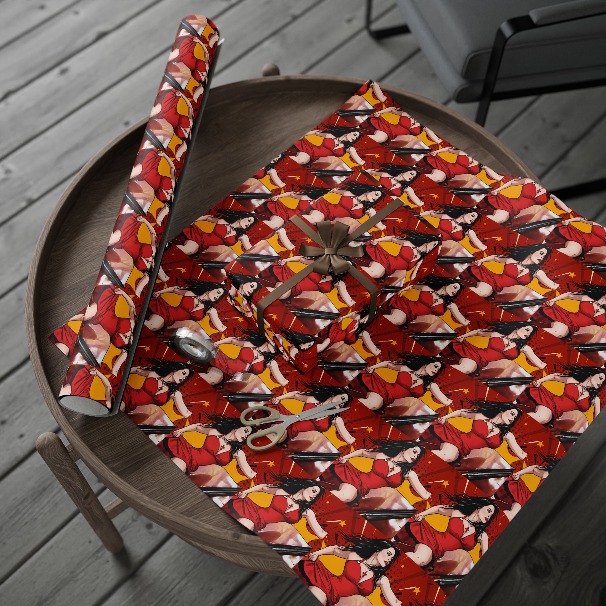 Pop-Art Wrapping Paper | Matte Gift Wrap Roll – Low End by Drama Wrap - Image 24