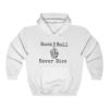Rock & Roll Never Dies Hooded Sweatshirt - Image 3