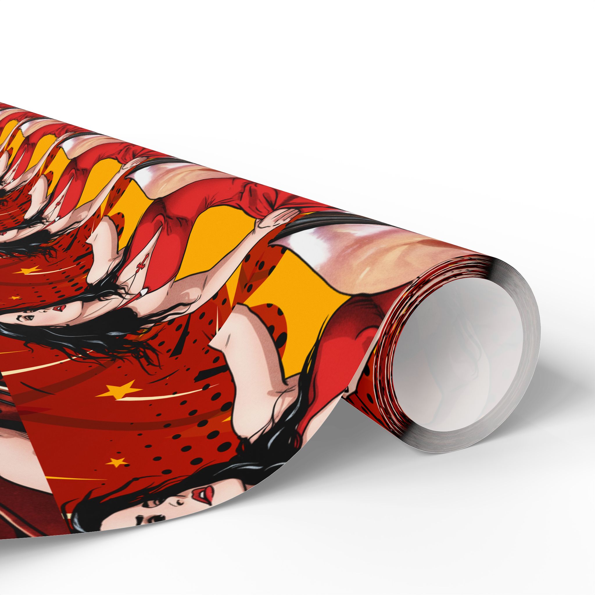 Pop-Art Wrapping Paper | Matte Gift Wrap Roll – Low End by Drama Wrap - Image 22