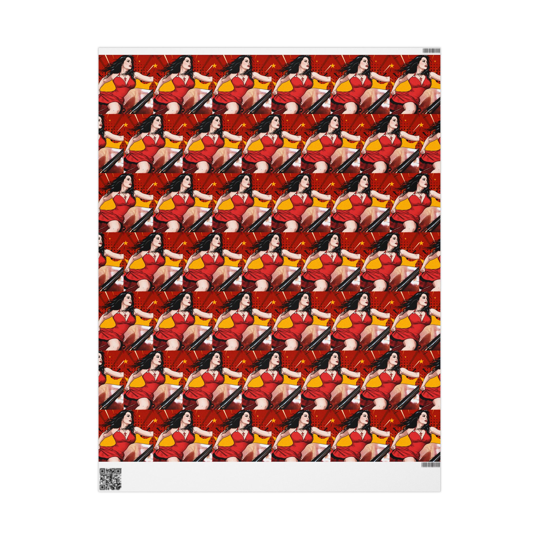 Pop-Art Wrapping Paper | Matte Gift Wrap Roll – Low End by Drama Wrap - Image 5